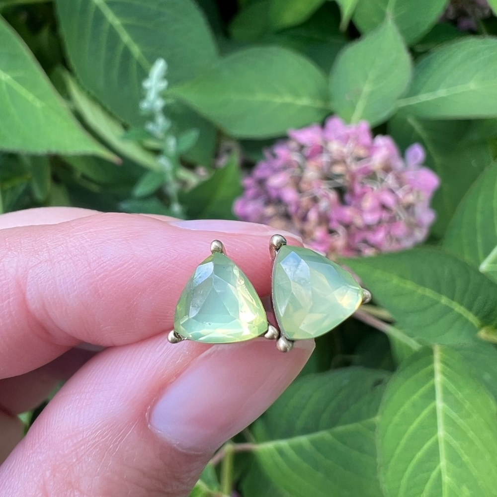 Green Gemstone Earrings